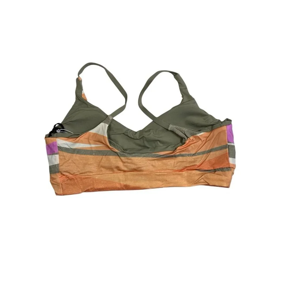 Prana Women's S Willow Falls Reversible Sporty Swim‎ Top Waves Multi NWT 9714